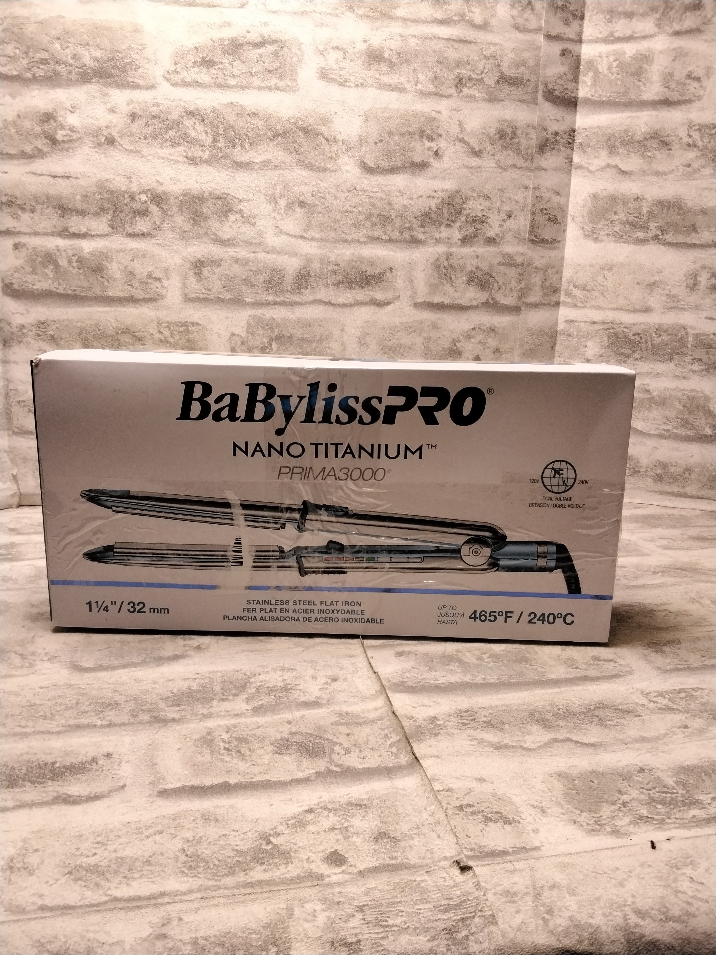 BaBylissPRO Nano Titanium Prima Ionic Straightener (7673360449774)